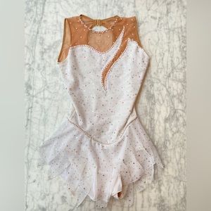 ✨Gorgeous Jerry’s Figure Skating Crystal Embellished Sleeveless Dress - …